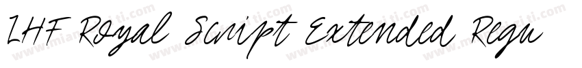 LHF Royal Script Extended Regular字体转换